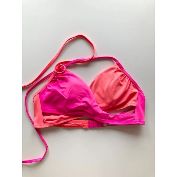 Lot of 5 PINK by VICTORIA'S SECRET Pink Chevron Striped Bikini Tops, Size S - Picture 4 of 16